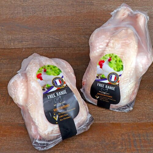 French Frozen Free Range Whole Chicken
